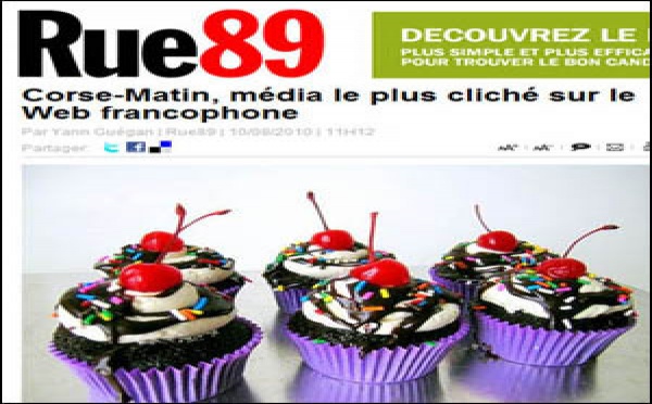 Corse-Matin, media u menu originale