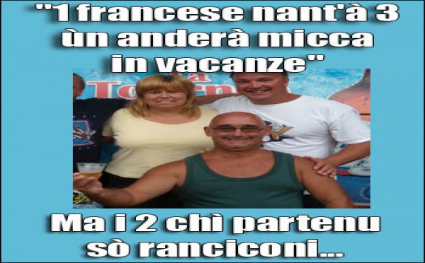 1 Francese nant'à 3 ùn anderà micca in vacanze...